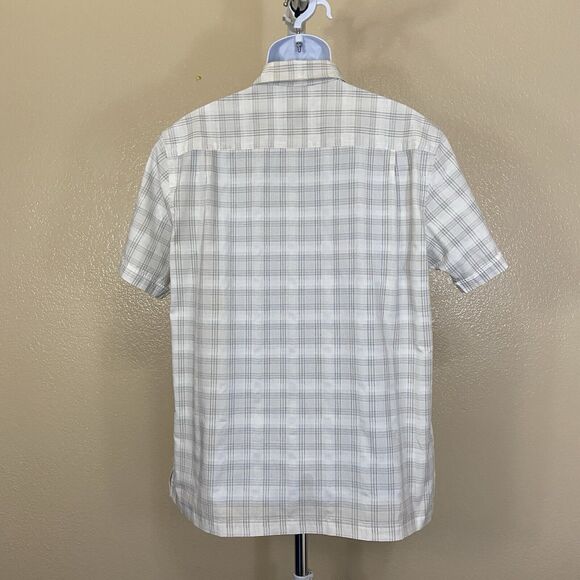 Van Heusen Mens Plaid Short Sleeve Button Up Shirt Large - Picture 2 of 10